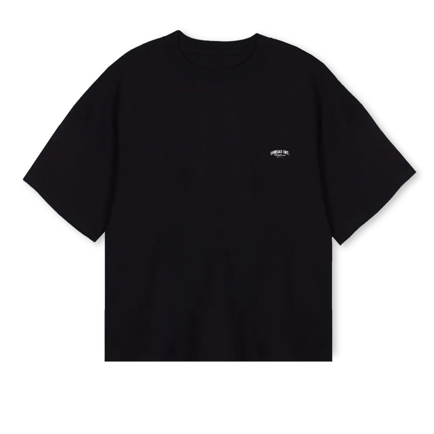 ALLEGIANCEBLACK Black Oversized Boxy Tee.