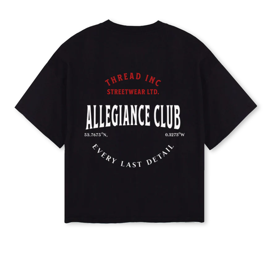 ALLEGIANCEBLACK Black Oversized Boxy Tee. - Image 2