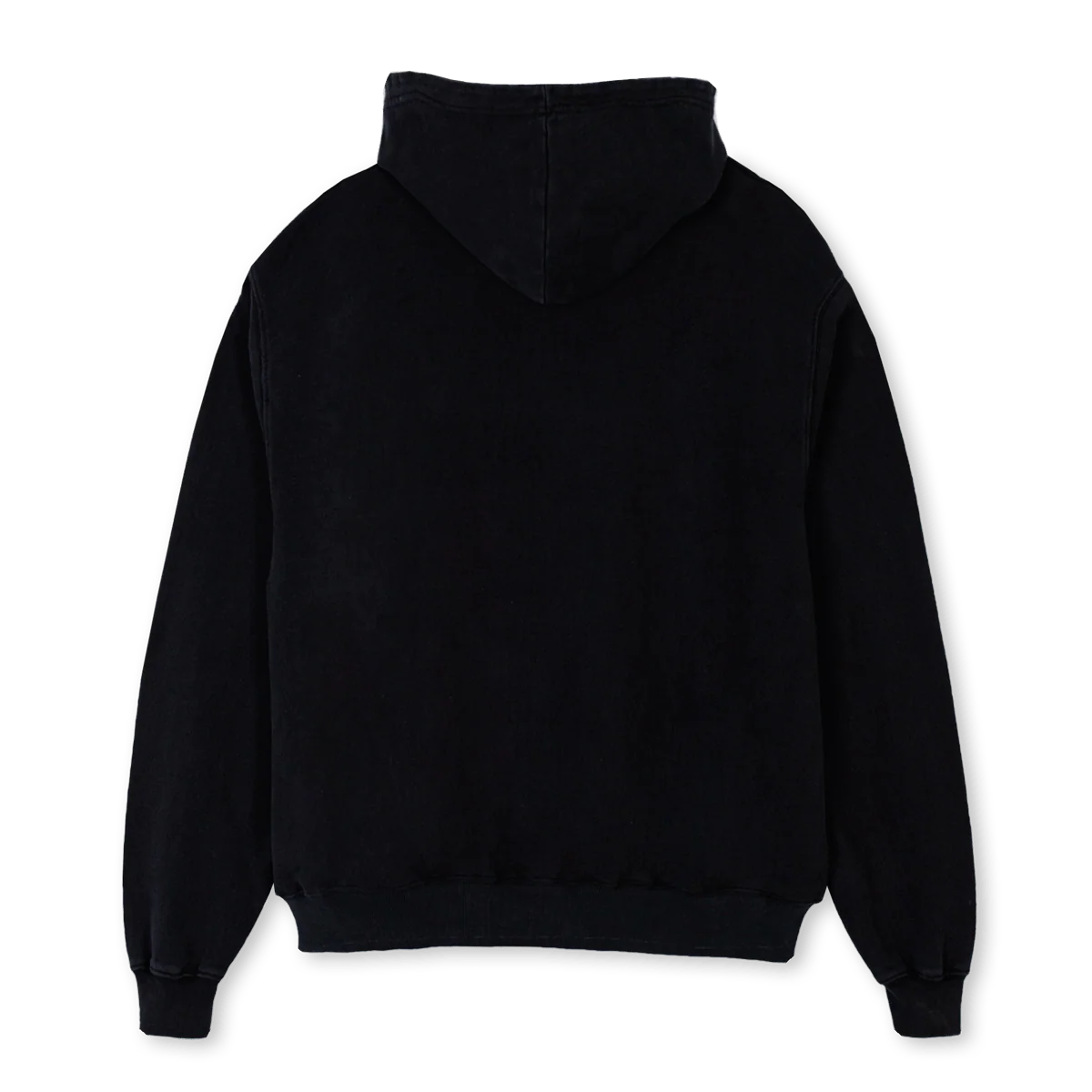 ALLIN Black Oversized Zipped Hoodie. - Image 2