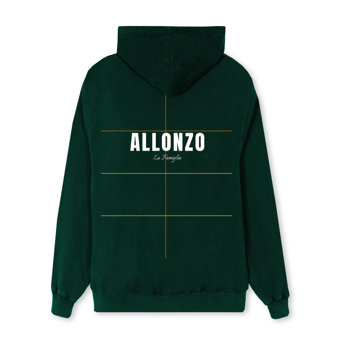 ALLONZO FAM Wild Green Regular Hoodie. - Image 2