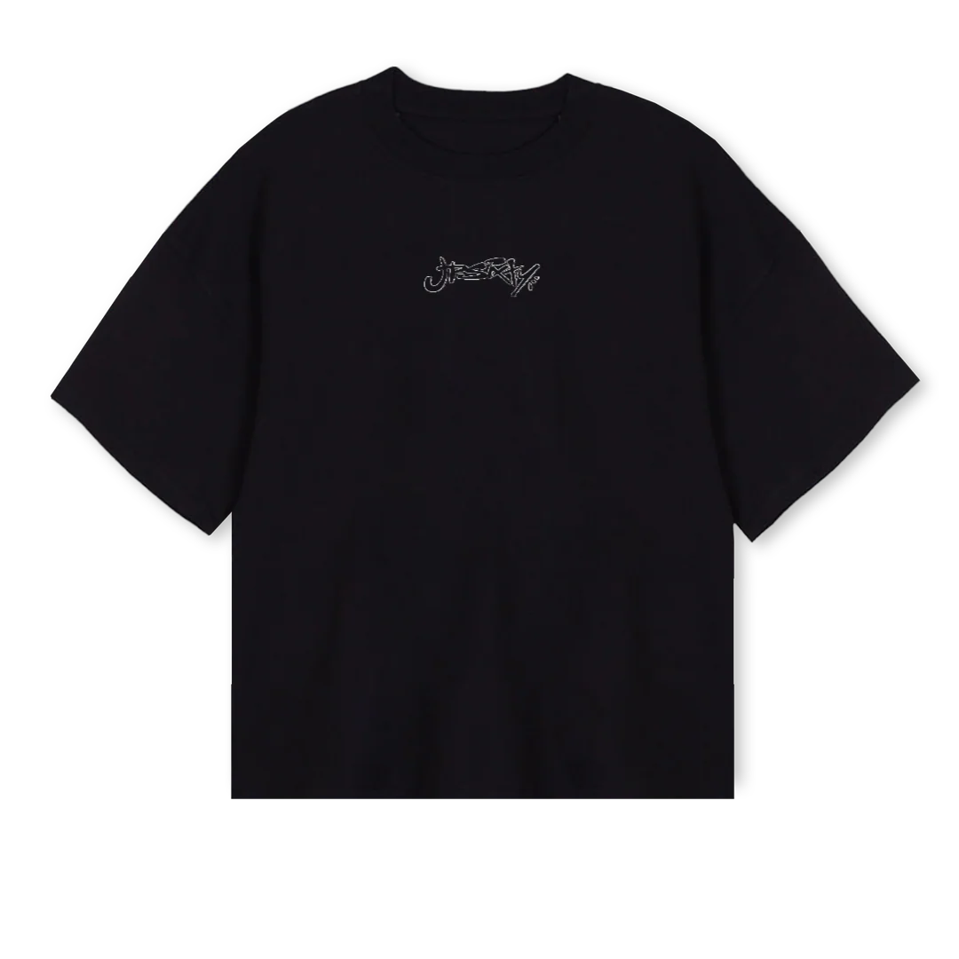 ALLOYDREAMSSHIRT Black Oversized Boxy Tee.
