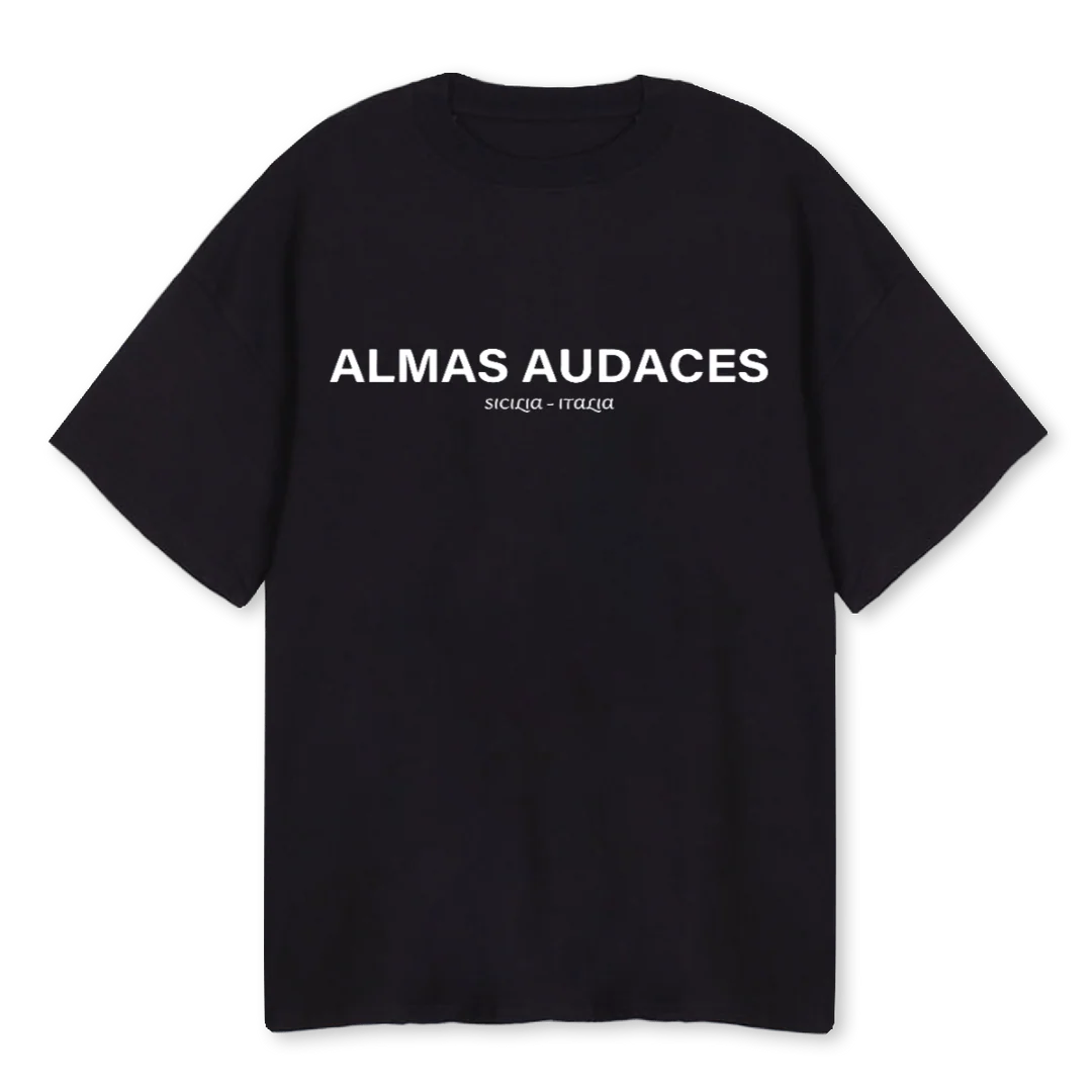 ALMA  Black Oversized Tee.