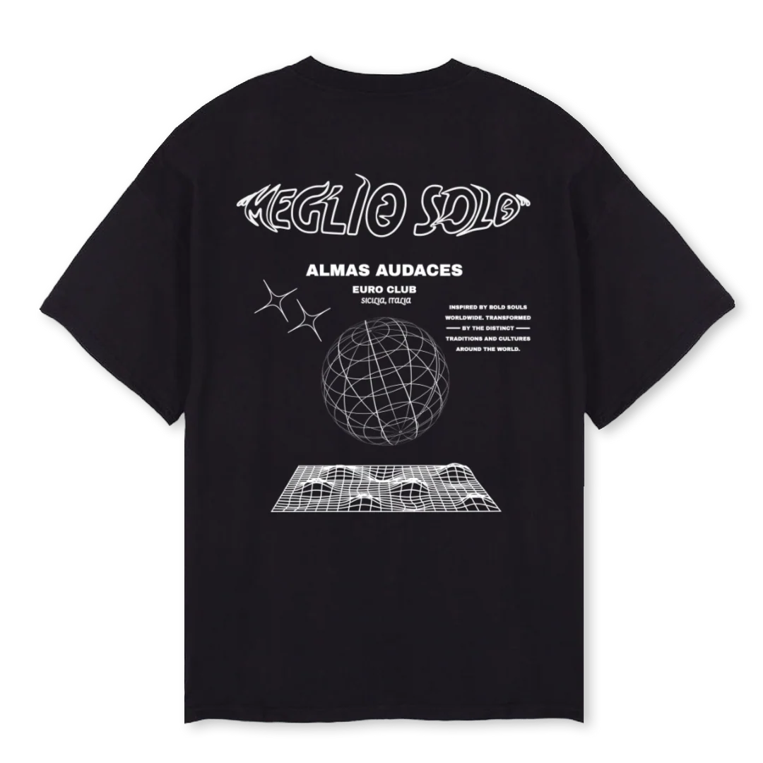 ALMA Black Oversized Tee. - Image 2