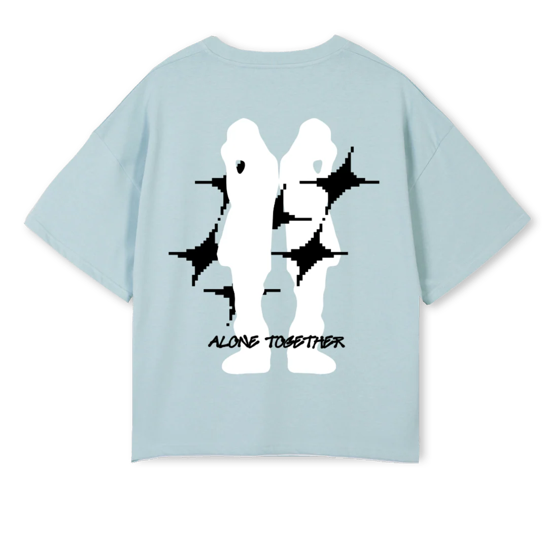 ALONE TOGETHER BBYBL Cold Blue Oversized Boxy Tee. - Image 2