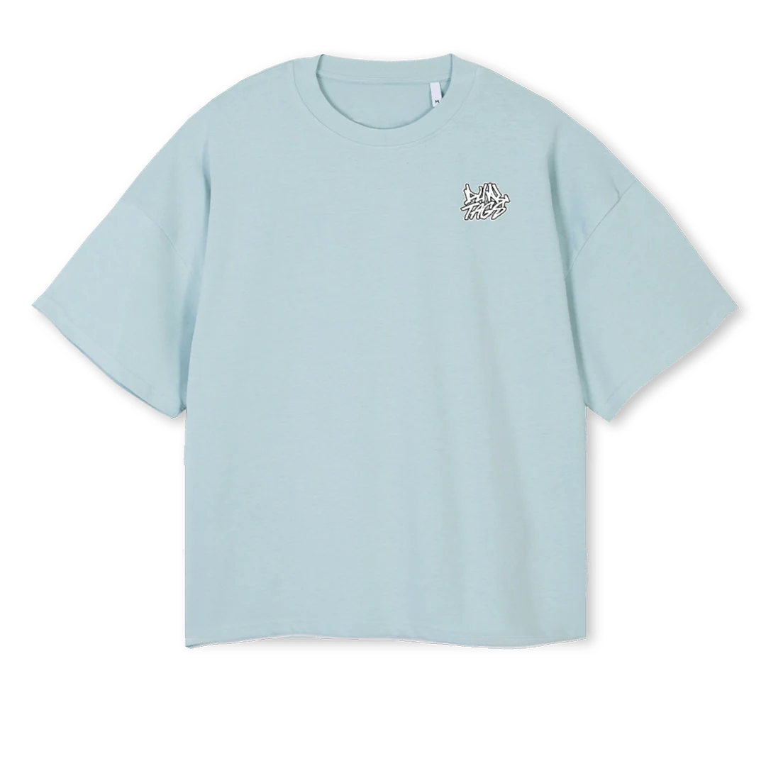 ALONE TOGETHER VTWOB Cold Blue Oversized Boxy Tee.