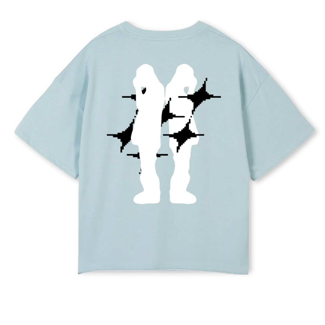ALONE TOGETHER VTWOB Cold Blue Oversized Boxy Tee. - Image 2
