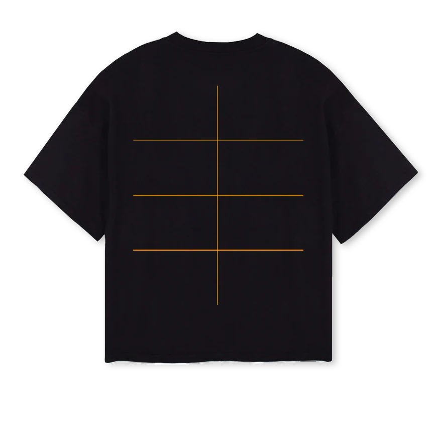 ALONERODEO Black Oversized Boxy Tee. - Image 2