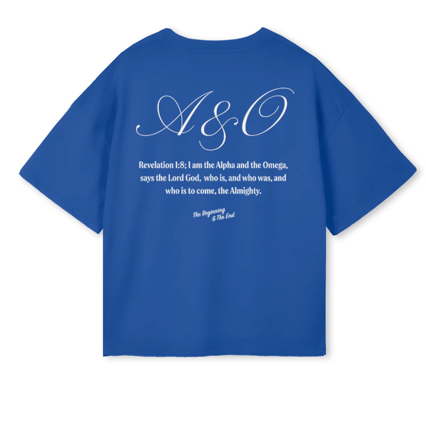 ALPHABLUE Cobalt Blue Oversized Boxy Tee. - Image 2