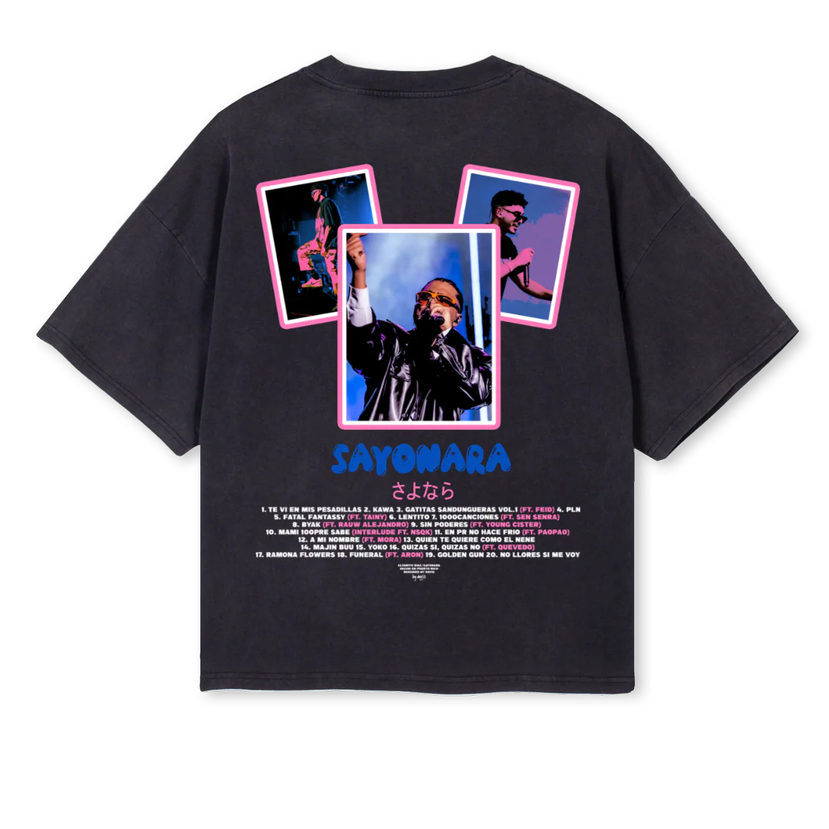 ALVARO Vintage Black Oversized Boxy Tee. - Image 2