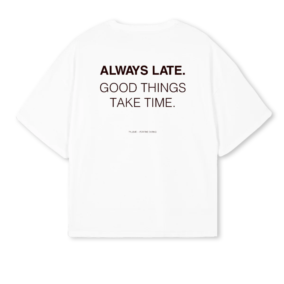 ALWAYSLATE White Oversized Boxy Tee. - Image 2