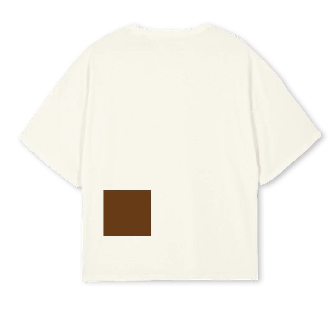 AME STRONG Cream Oversized Boxy Tee. - Image 2