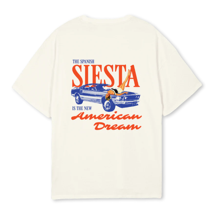 AMERICANDREAMTSHIRT Cream Oversized Tee. - Image 2