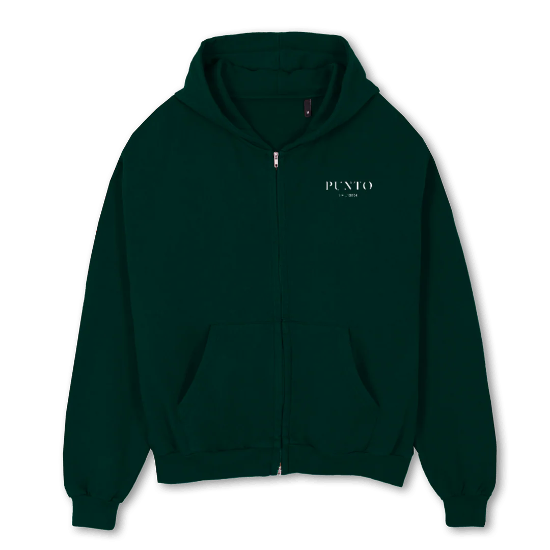 AMERICANO HOODIEZIP Wild Green Oversized Zipped Hoodie.