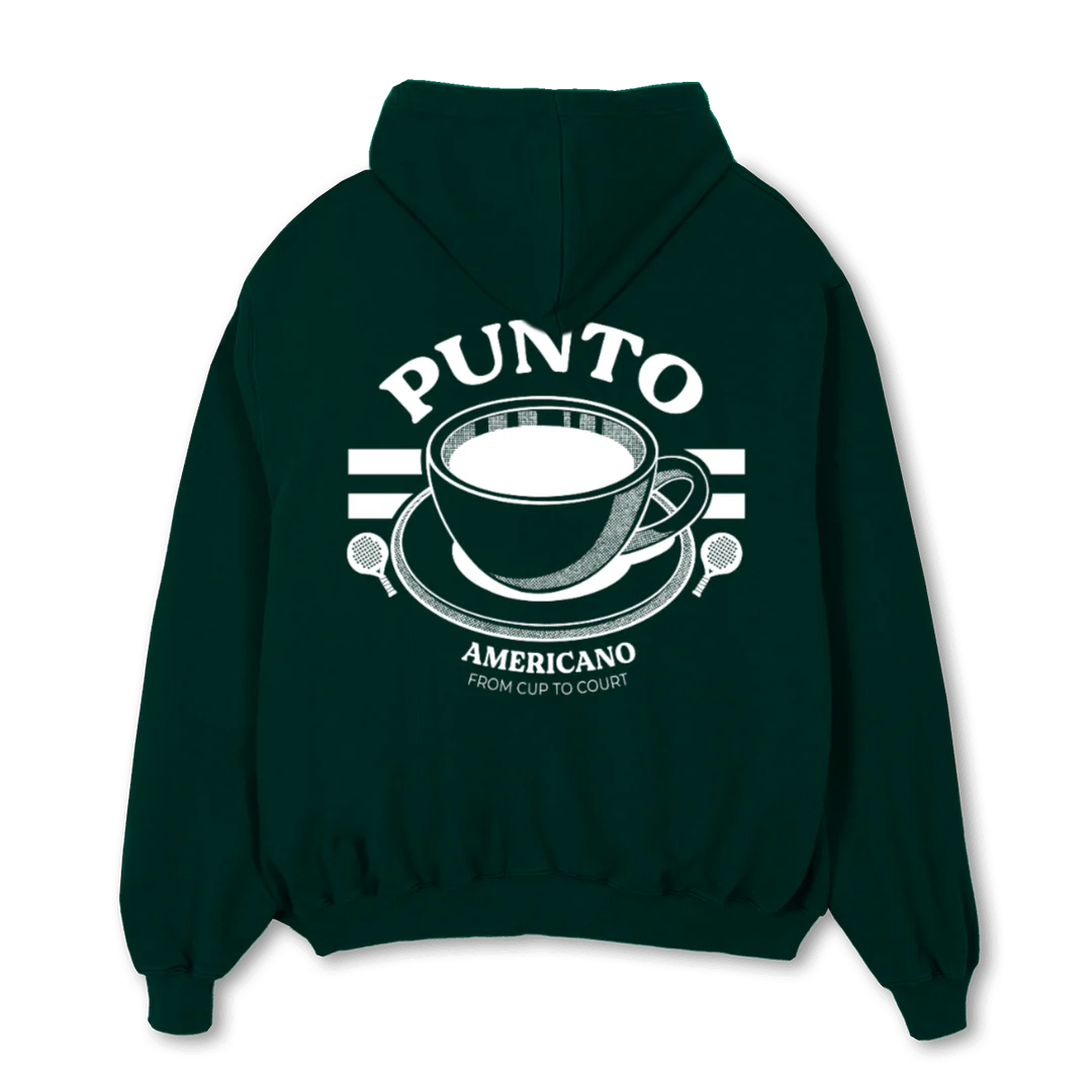 AMERICANO HOODIEZIP Wild Green Oversized Zipped Hoodie. - Image 2