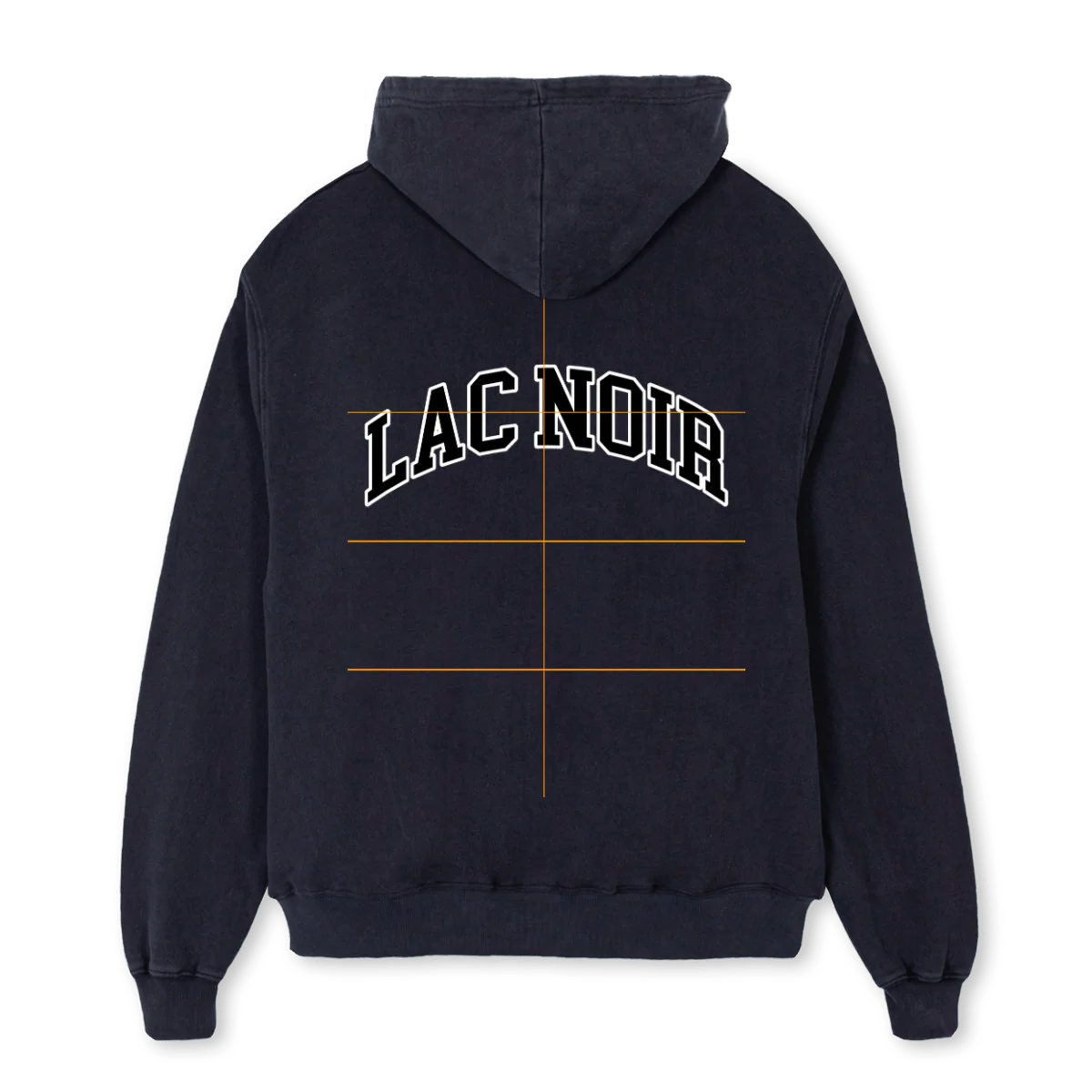 AMERICANTHREE Vintage Black Oversized Hoodie. - Image 2