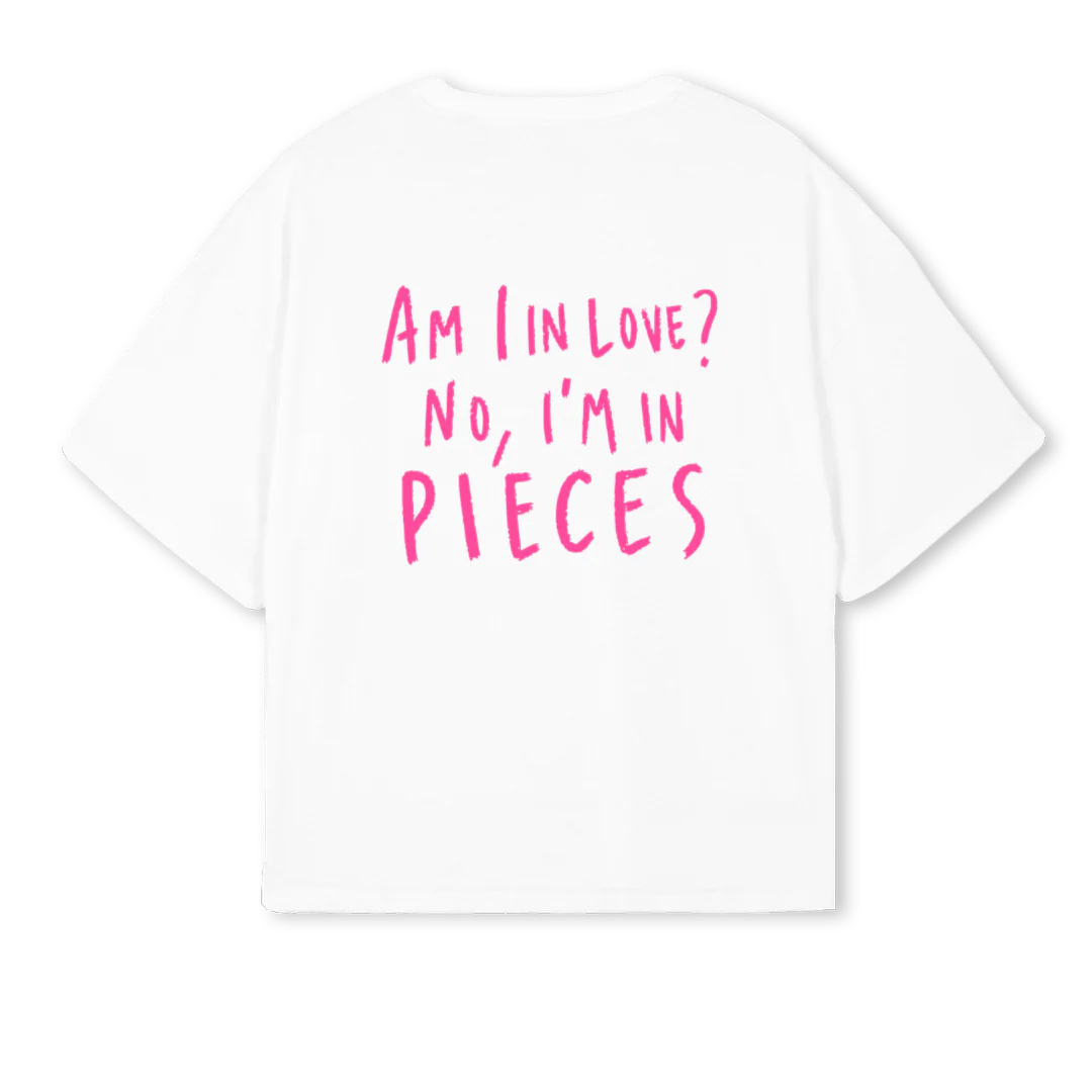 AMIINLOVESS White Oversized Boxy Tee. - Image 2