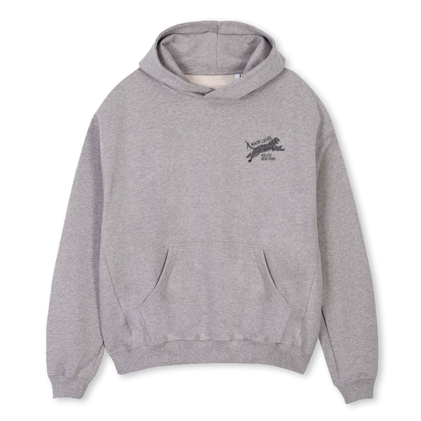 AMLCHINATOWNTIGER_GM Grey Marl Oversized Hoodie.
