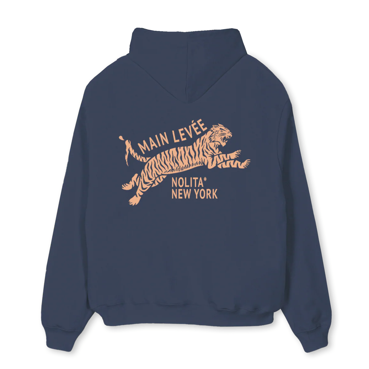 AMLCHINATOWNTIGER Navy Blue Oversized Hoodie. - Image 2