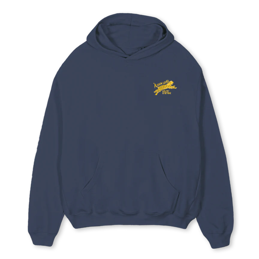 NOLITATIGER Navy Blue Oversized Hoodie