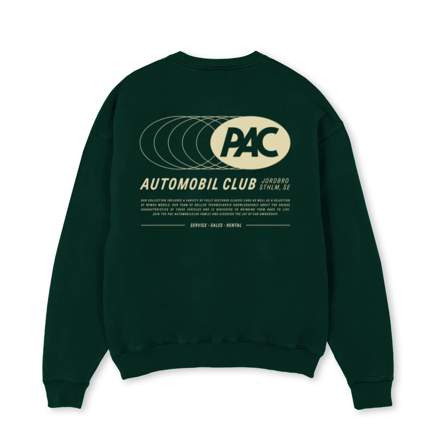 DROPPSWET_WG Wild Green Oversized Crewneck Sweater - Image 2