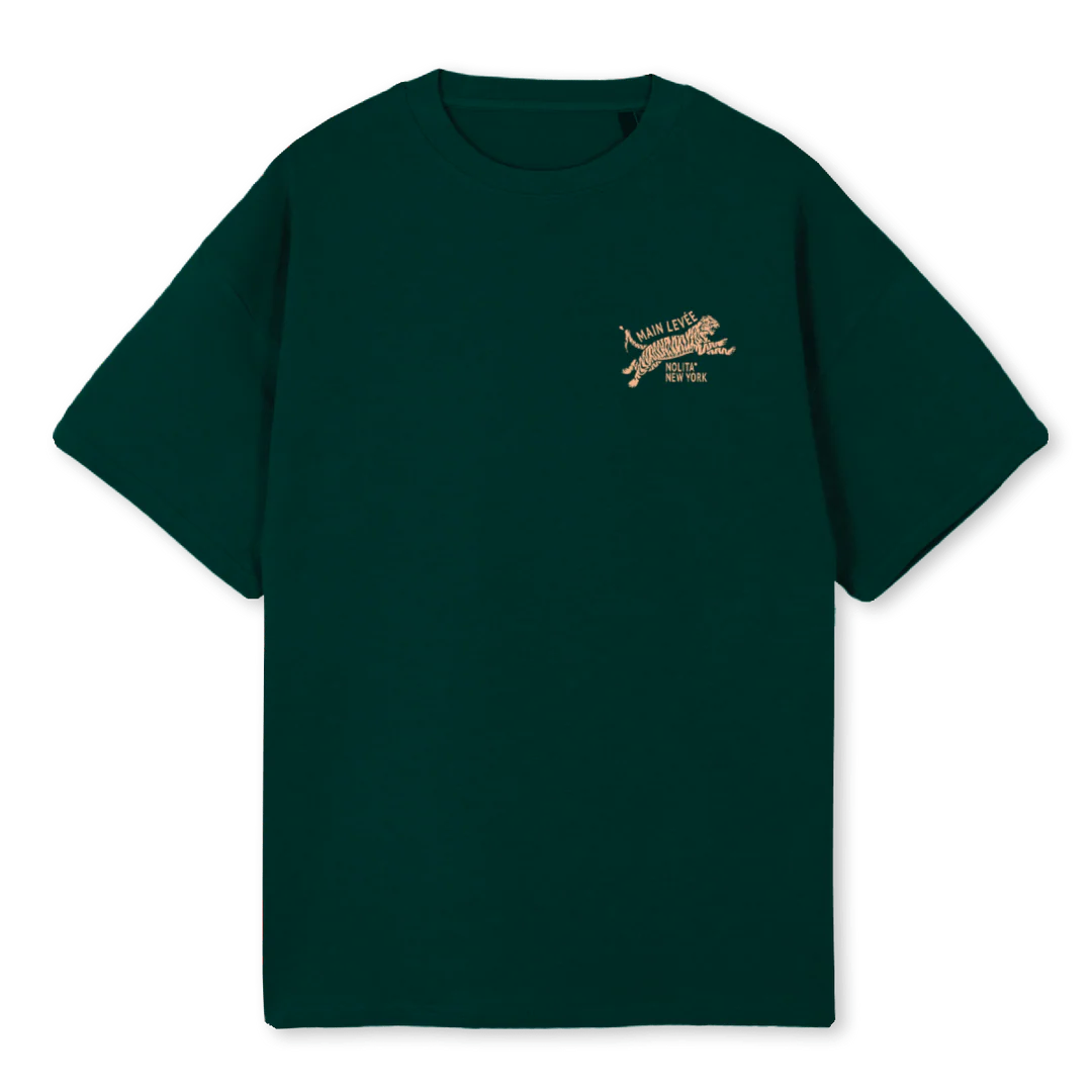 AMLCHINATOWNTIGER Wild Green Oversized Tee.