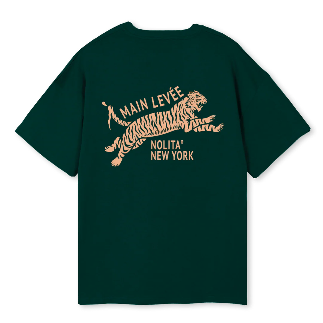 AMLCHINATOWNTIGER Wild Green Oversized Tee. - Image 2