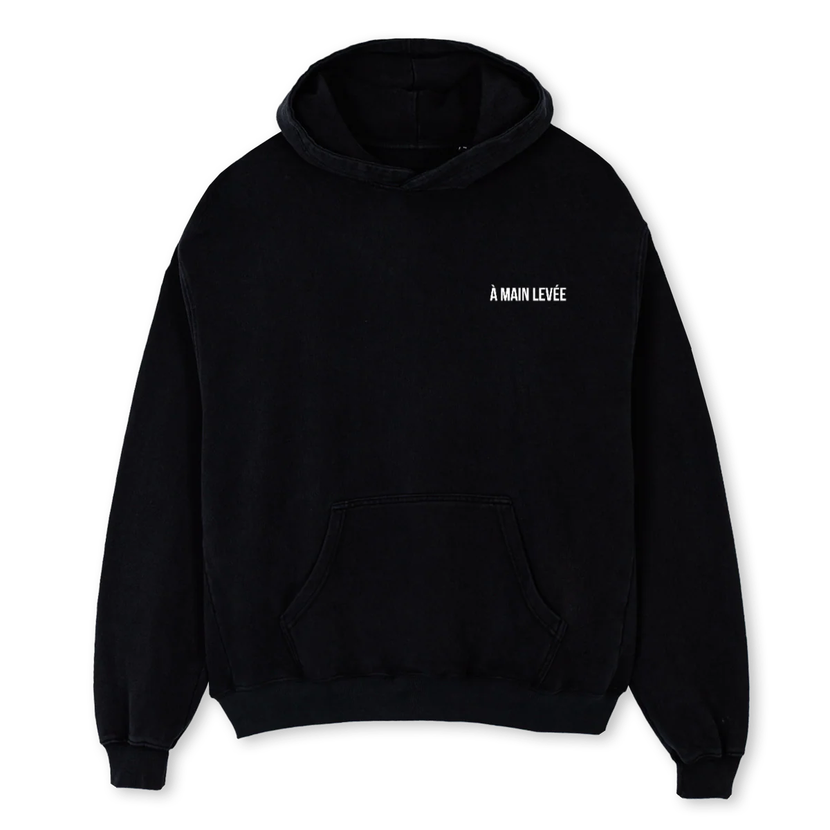 AMLMELTEDTIGER Black Oversized Hoodie.