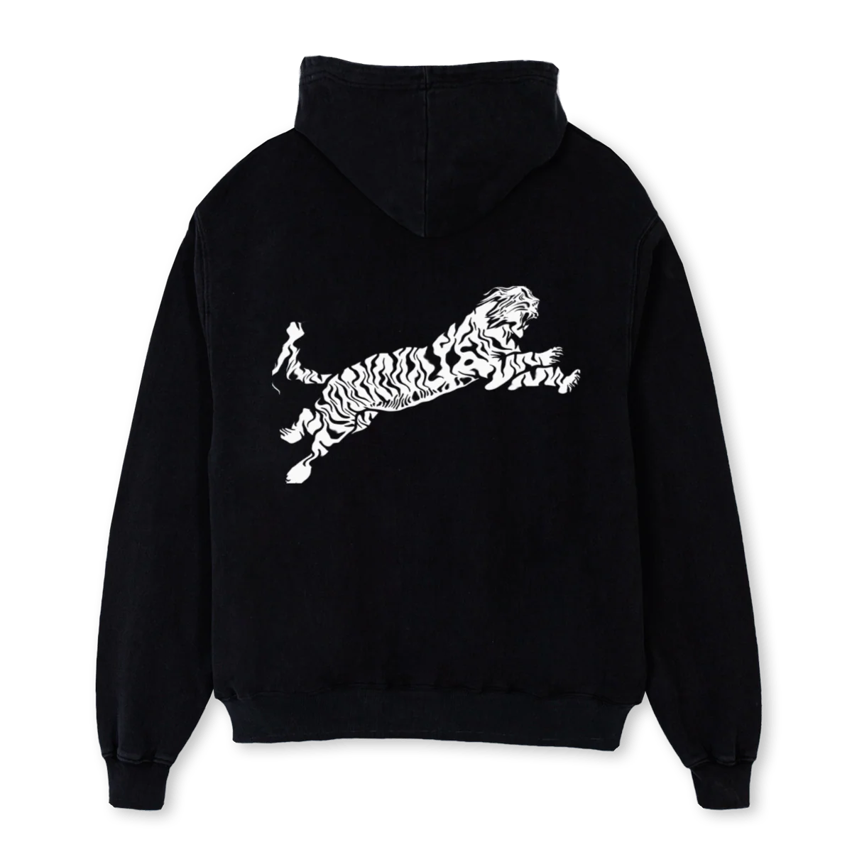 AMLMELTEDTIGER Black Oversized Hoodie. - Image 2