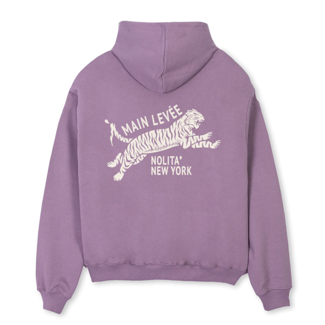 AMLTIGERURGENT_P Purple Oversized Hoodie. - Image 2