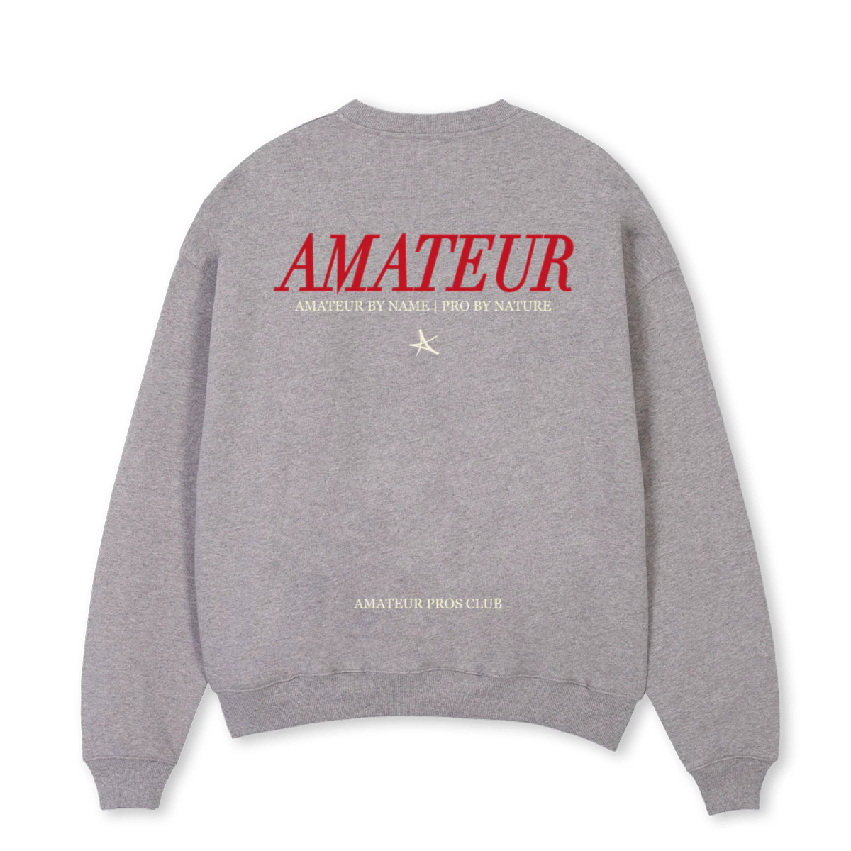 AMPCLUBSAMPLECNJ Grey Marl Oversized Crewneck Sweater. - Image 2