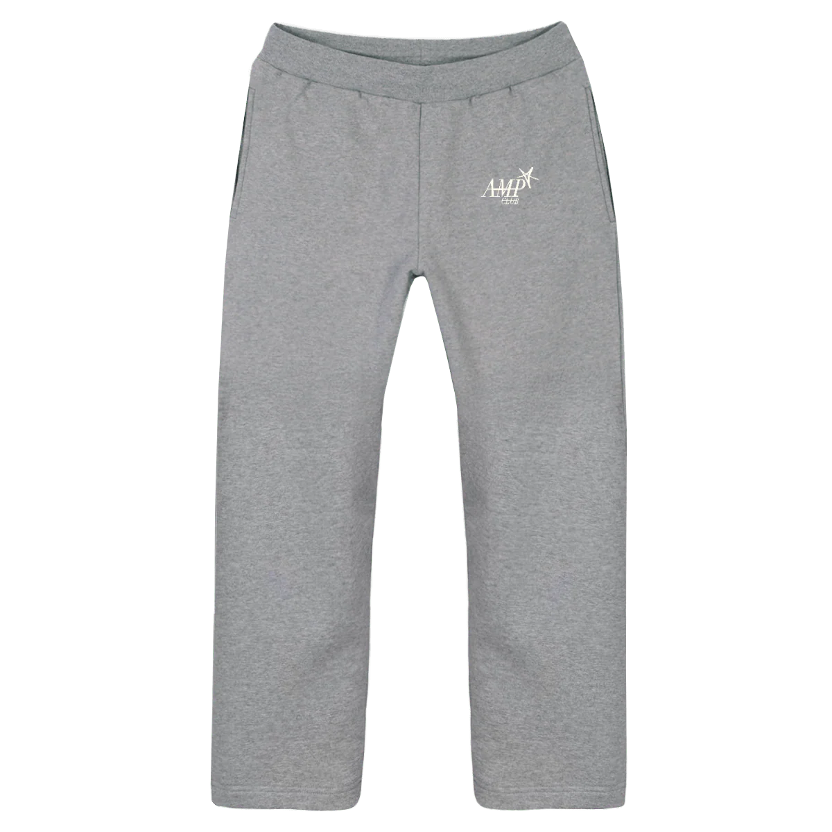 AMPCLUBTSBG Grey Marl Straight-Leg Relaxed Sweatpants.
