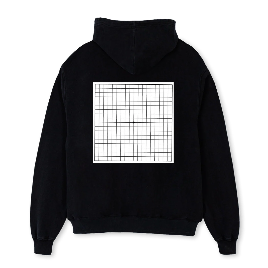 AMSLER HOODIE BLCK Black Oversized Hoodie. - Image 2