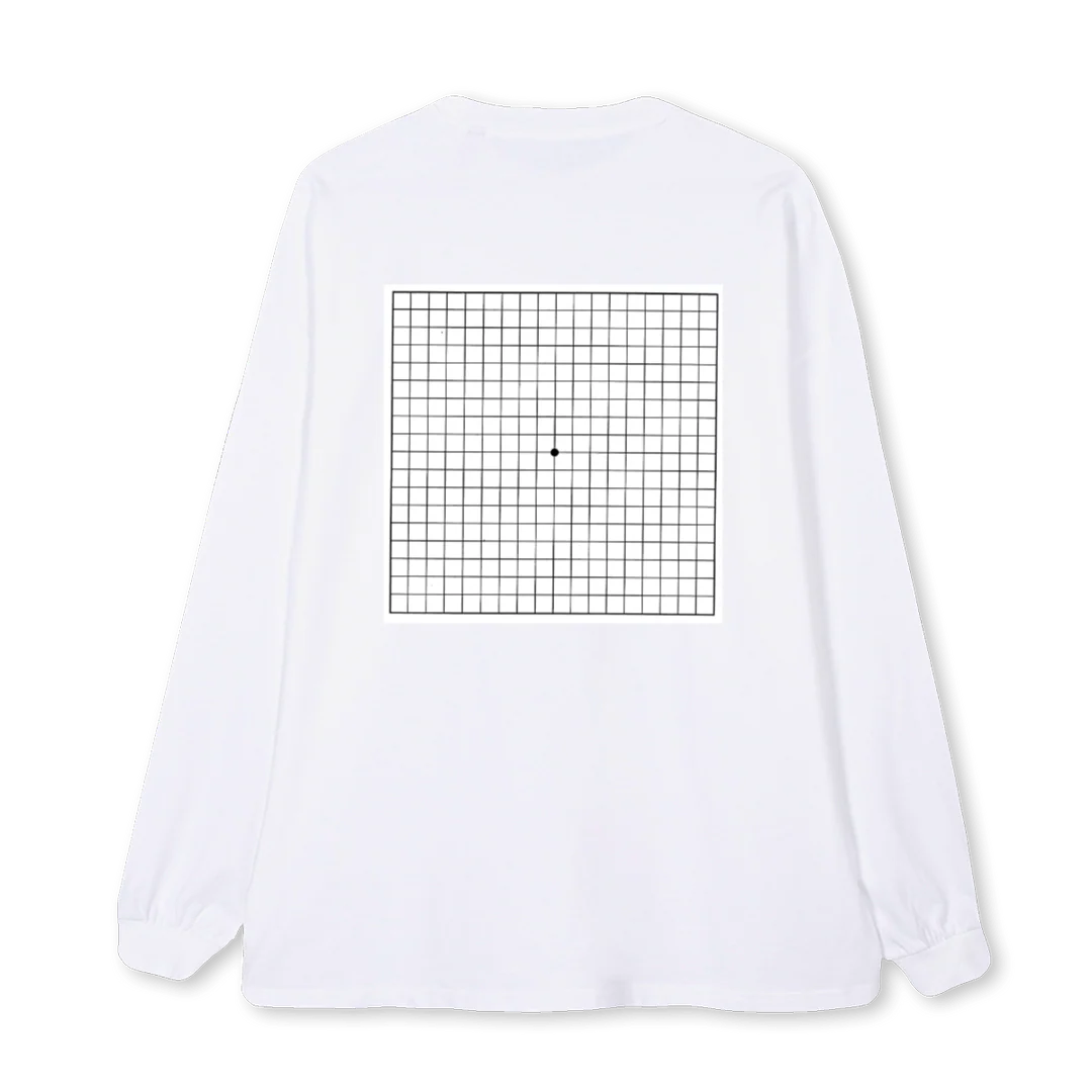AMSLER LS WHT White Oversized LS Tee. - Image 2