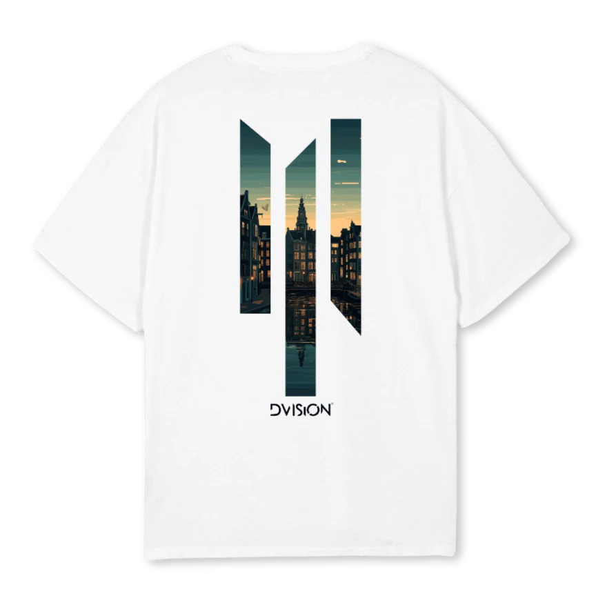 AMSTERDAM White Oversized Tee. - Image 2