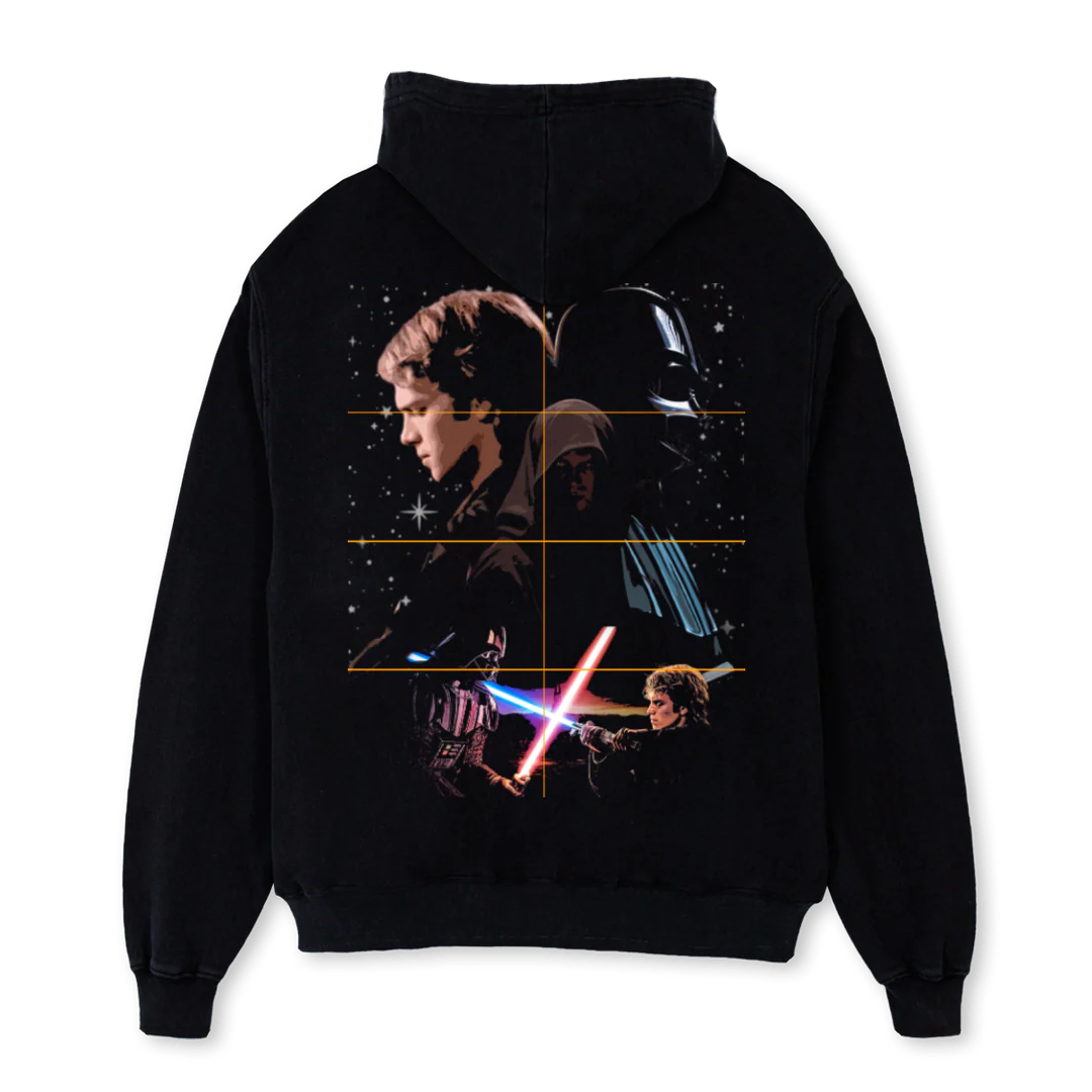 AN Black Oversized Hoodie. - Image 2
