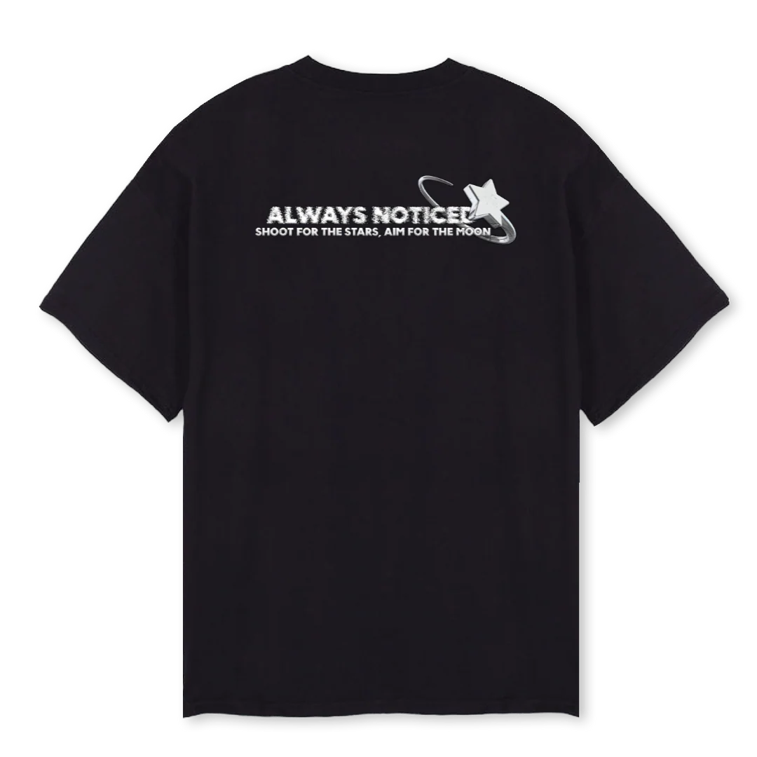 AN STARS Black Oversized Tee. - Image 2