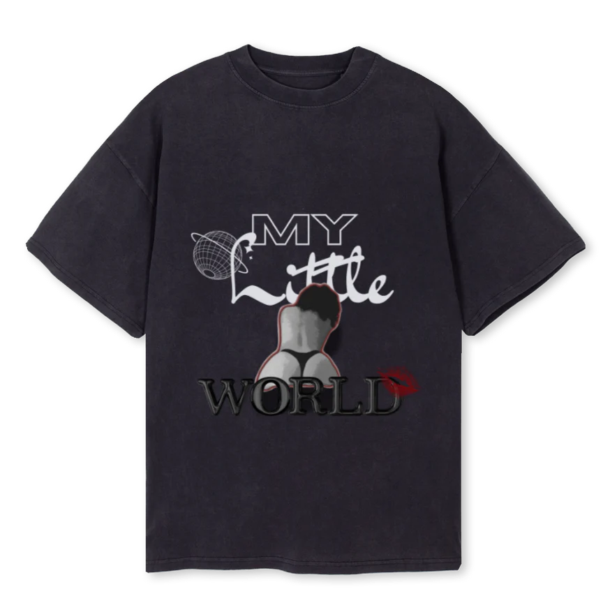 ANAHIDAYY Vintage Black Oversized Tee.