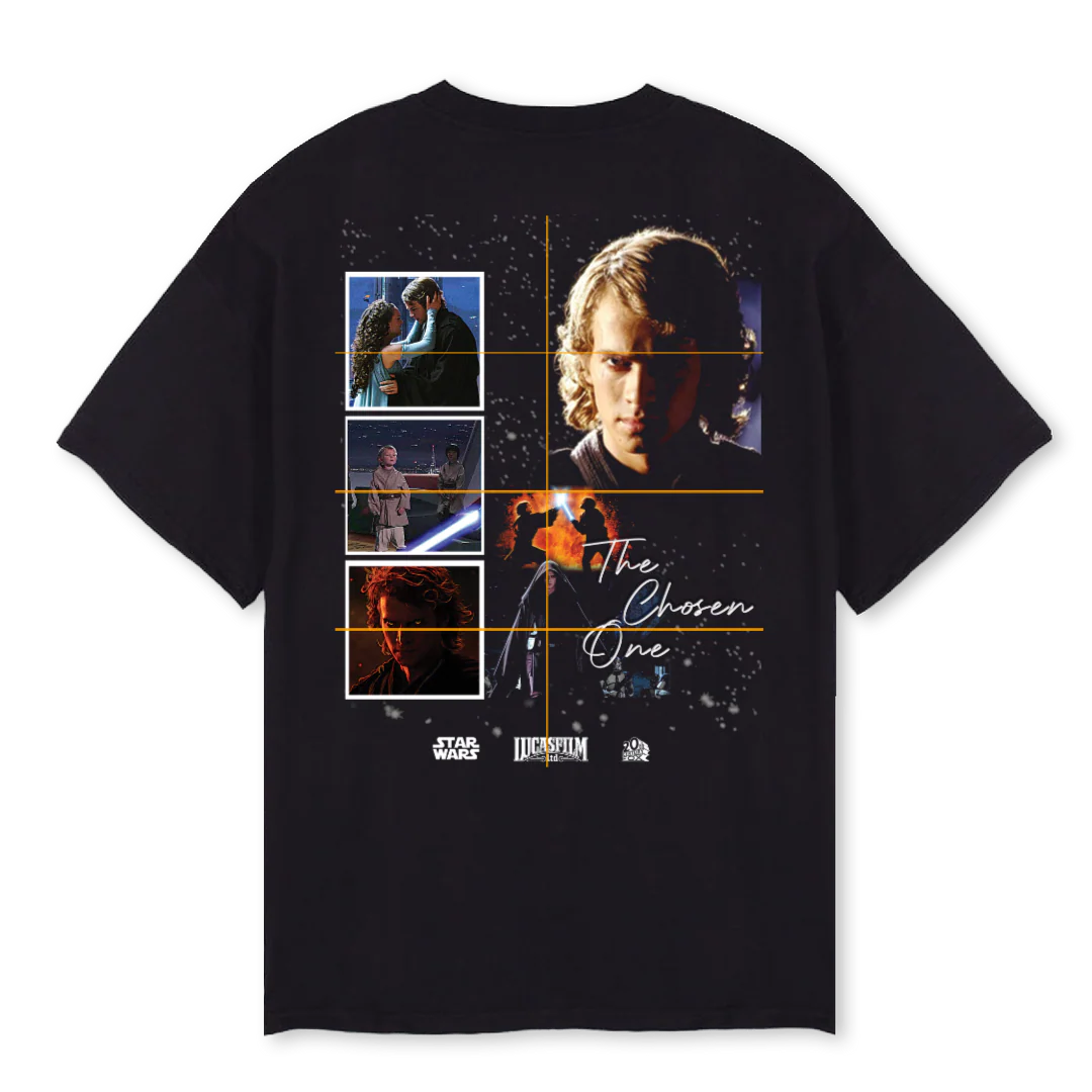 ANAKIN Black Oversized Tee. - Image 2