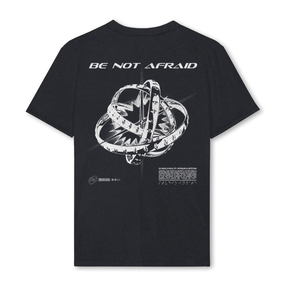 ANGEL REG TEXTURED Vintage Black Regular Tee. - Image 2