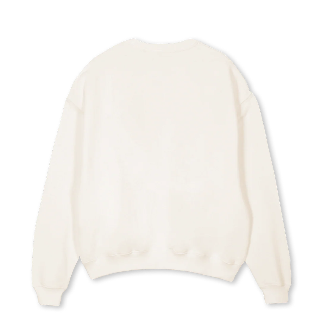 SWGREY Vintage White Oversized Crewneck Sweater. - Image 2