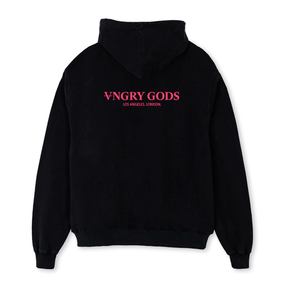 ANGRY GODS DS BCITY Black Oversized Hoodie. - Image 2