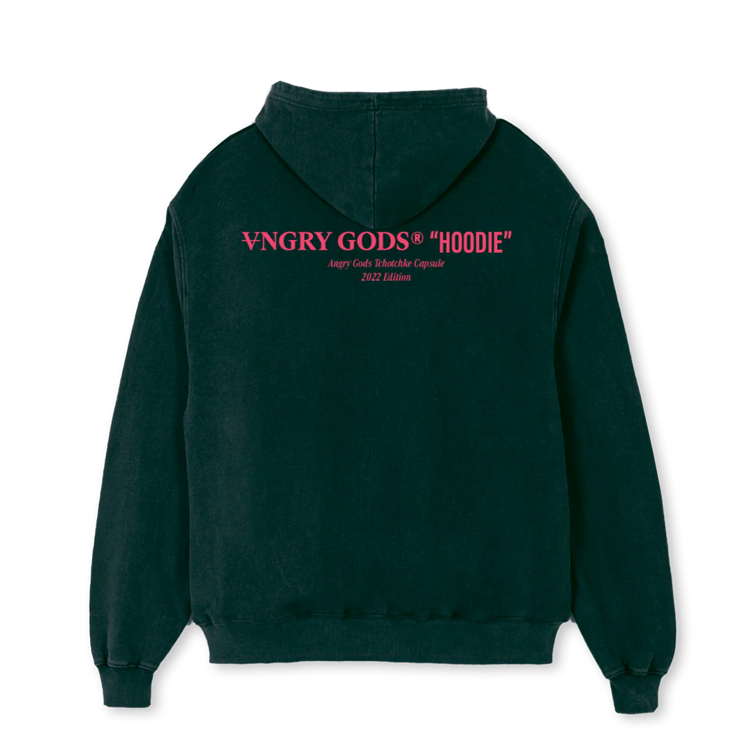 ANGRY GODS DS GREEN Wild Green Oversized Hoodie. - Image 2