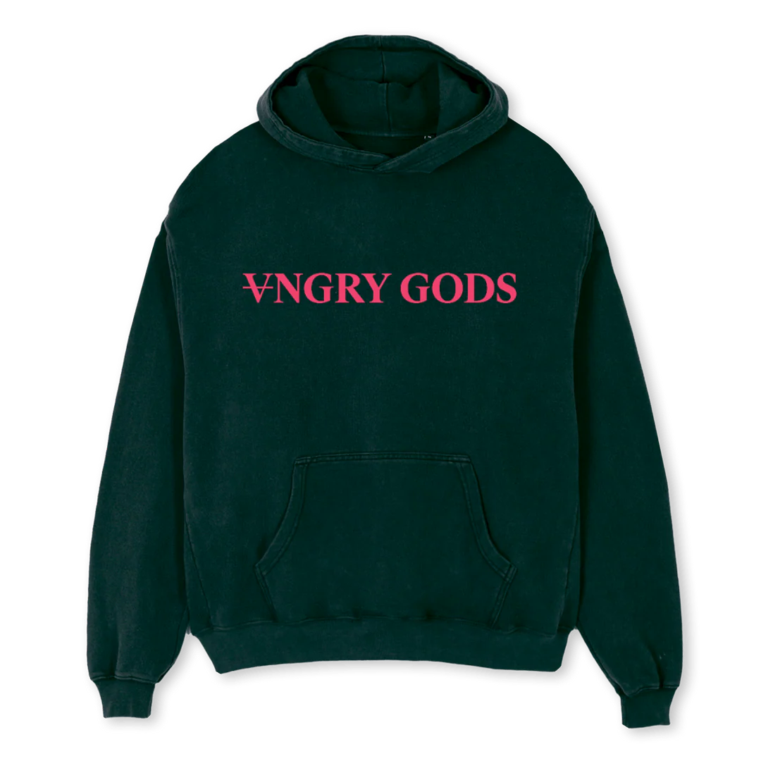 ANGRYGODS Wild Green Oversized Hoodie.
