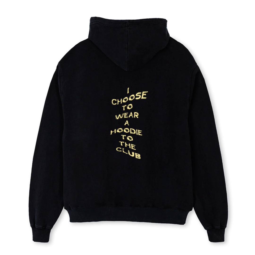 ANGST SORTHOODIETEST Black Oversized Hoodie. - Image 2