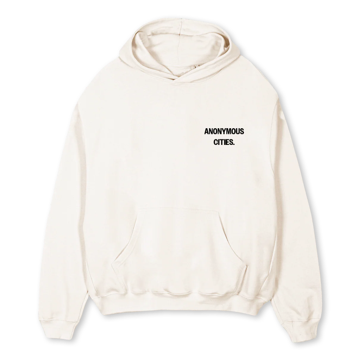 ANMCTSLOGOHOODIE Vintage White Oversized Hoodie.