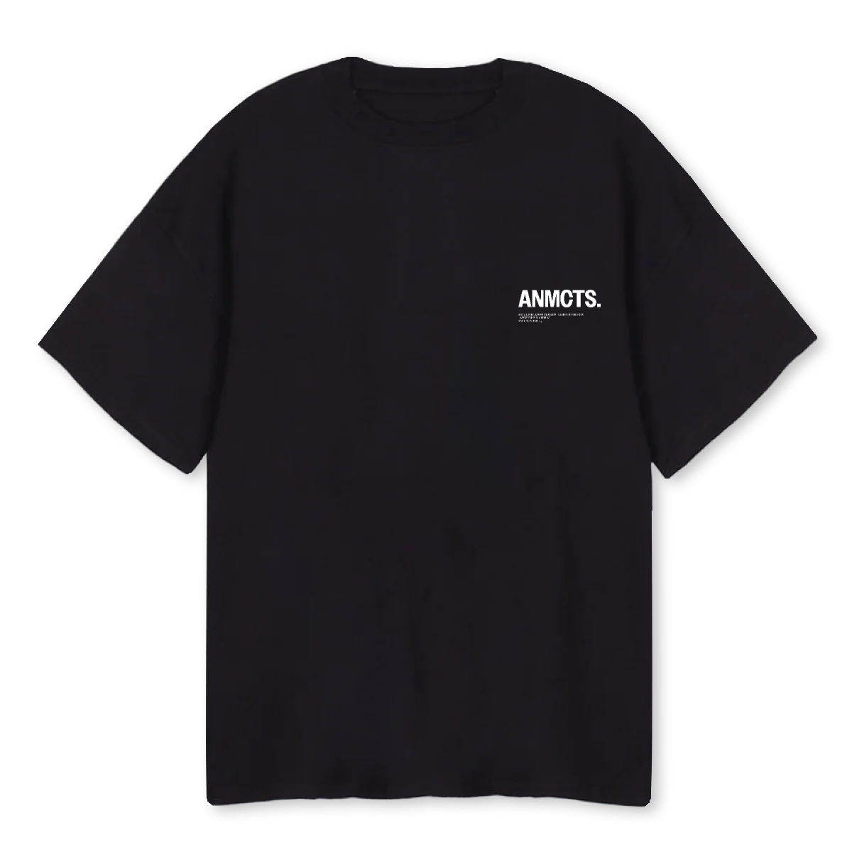 ANMCTSLOGOTSHIRT Black Oversized Tee.