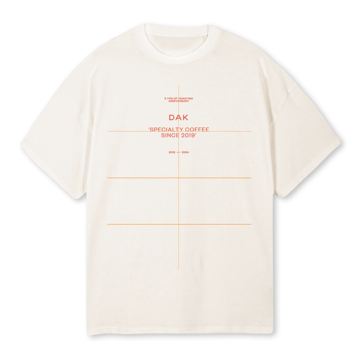 ANNIVERSAR Vintage White Oversized Tee.