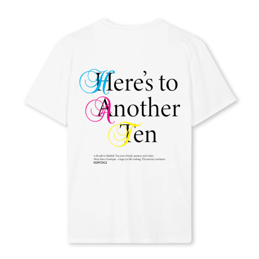 ANOTHERTEN White Regular Tee. - Image 2