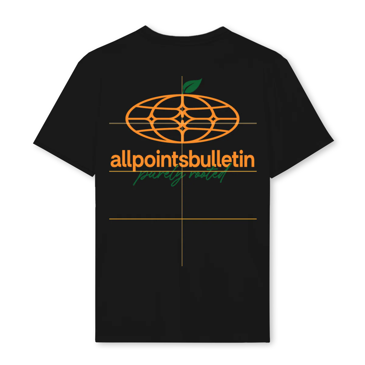 APBORANGEFRNTANDBCK Black Regular Tee. - Image 2