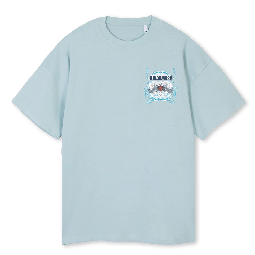 APERTIVUSONE Cold Blue Oversized Tee.